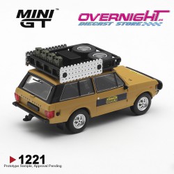 Mini GT Land Rover Range Rover Camel Trophy K.Stoppa A.Valldorf Sumatra 1981 Escala 1/64 MGT01221-L