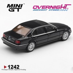 Mini GT Bmw 750il (E38) Black Sapphire 1999 Escala 1/64 MGT01242-L