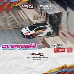 Tarmac Works Toyota Corolla GR Widebody blanco 2025 Jonsibal Escala 1/64 T64G-063-WH