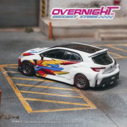 Tarmac Works Toyota Corolla GR Widebody blanco 2025 Jonsibal Escala 1/64 T64G-063-WH