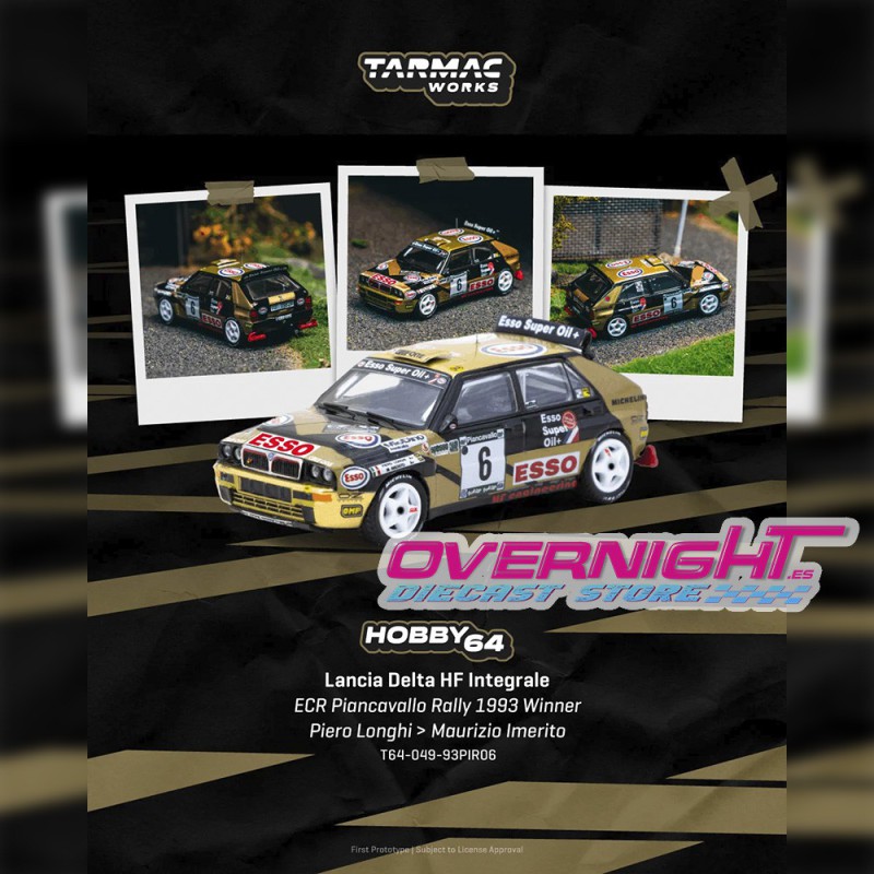 Tarmac Works Lancia Delta HF Integrale n6 P. Longhi Piancavallo Rally Winner 1993 Escala 1/64 T64-049-93PIR06