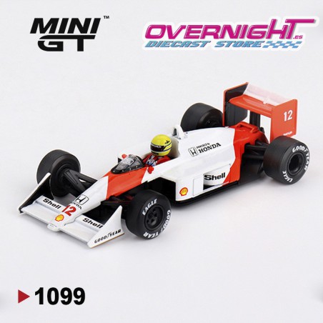 Mini GT Mclaren Mp4 4 N12 Ayrton Senna Japanese Gp Winner 1988 Escala 1/64 MGT01099-L