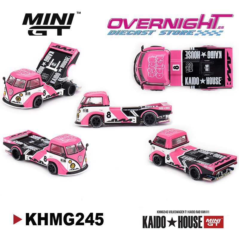 Mini GT Kaido House Volkswagen T1 Kaido Rad Van V1 1972 Escala 1/64 KHMG245