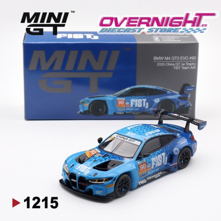 Mini GT Bmw M4 Gt3 Evo n90 Fist Team Aai 2025 China Gt Lhd China Packaging Escala 1/64 MGT01215-CH