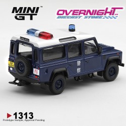 Mini GT Land Rover Defender 110 Royal HK Police Tai Po District HK Exclusive en Blister - 1/64 MGT01313-BL