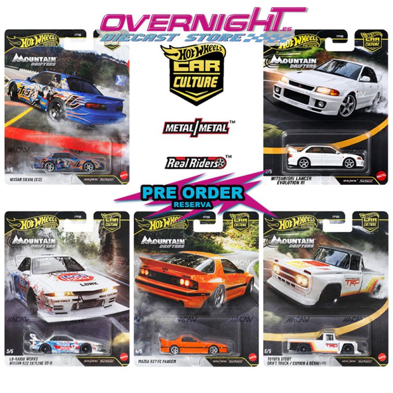 Hot Wheels Premium 2027 Mountain Drifters pack de 5 coches Escala 1/64 FPY86-975A