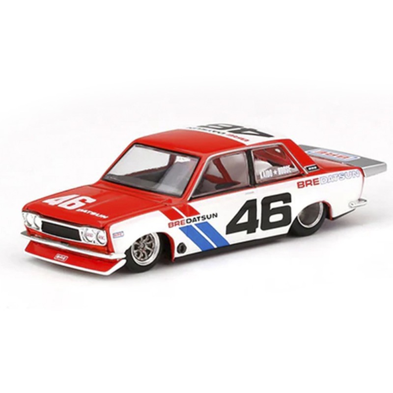 Kaido House Datsun 510 Pro Street Bre510 V2 n46 – llantas 8 radios - Escala 1/64 – Mini GT KHMG006