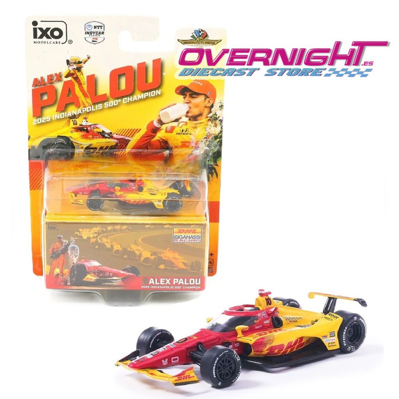 IXO 2025 Indianápolis 500 Champion n10 Alex Palou Diecast escala 1/64 IND64029