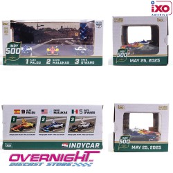 IXO Diorama 2025 Indianapolis 500 Victory Row Collectors Set - 1st Palou, 2nd Malukas, 3rd O´Ward escala 1/64 IND64030