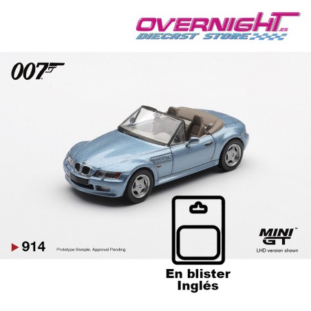 Mini GT BMW Z3 Goldeneye 007 English Blister Packaging Escala 1/64 MGT00914-007E