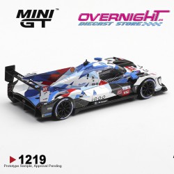 Mini GT Bmw M Hybrid V8 Hypercar n15 Bmw M Team Wrt Le Mans 24 Hrs 2025 Escala 1/64 MGT01219-BL