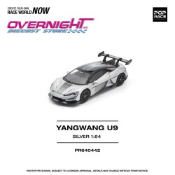 Pop Race Yangwang U9 Silver Escala 1/64 PR640442