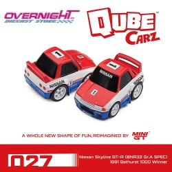 - PREORDER - Mini GT Qube Carz Nissan GT-R (R32) Gr.A SPEC Bathurst 1000 Winner 1991 – Blister QZ01401-BL