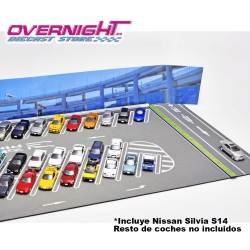 Tomicarama vintage 13a Daikoku Parking Area Mat B con Toyota Chaser 2.5 Tourer V Escala 1/64 TLV-Vintage13a
