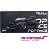 Pandem GR Yaris color negro cromado – Pop Race escala 1/64