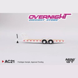 Mini GT Car Hauler trailer – Remolque color blanco - Escala 1/64 MGTAC21