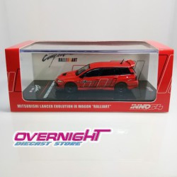 Mitsubishi Lancer Evolution IX Wagon Ralliart rojo - Inno64 escala 1/64