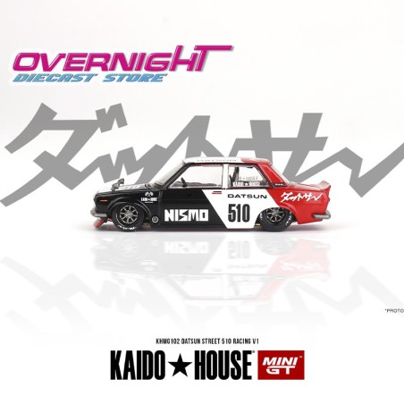 Datsun Street 510 Racing V1 – Mini GT Kaido House 102 – 1/64