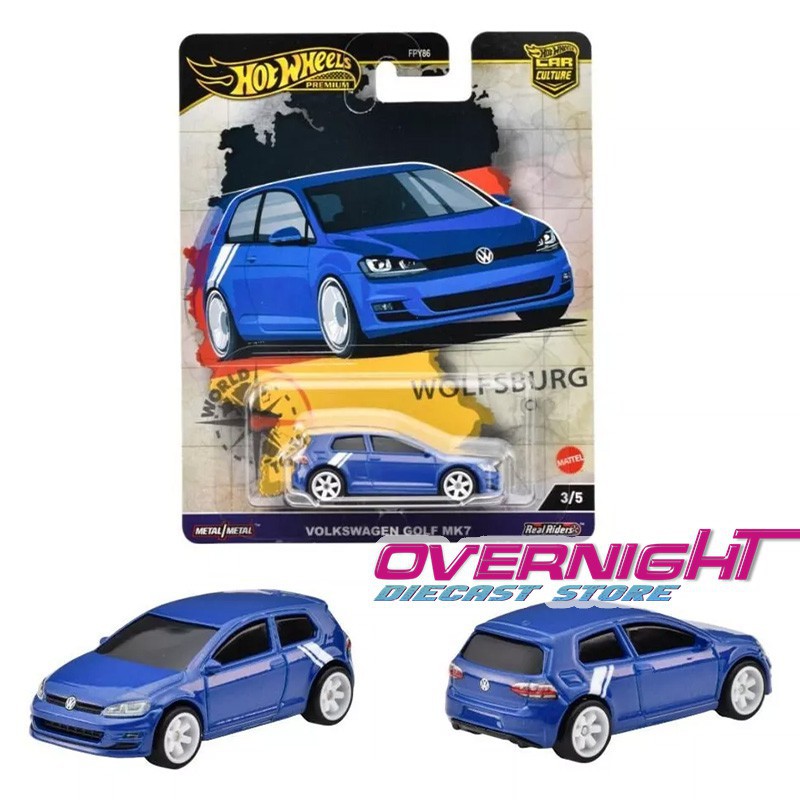 Hot Wheels Premium Volkswagen golf mk7 World Tour