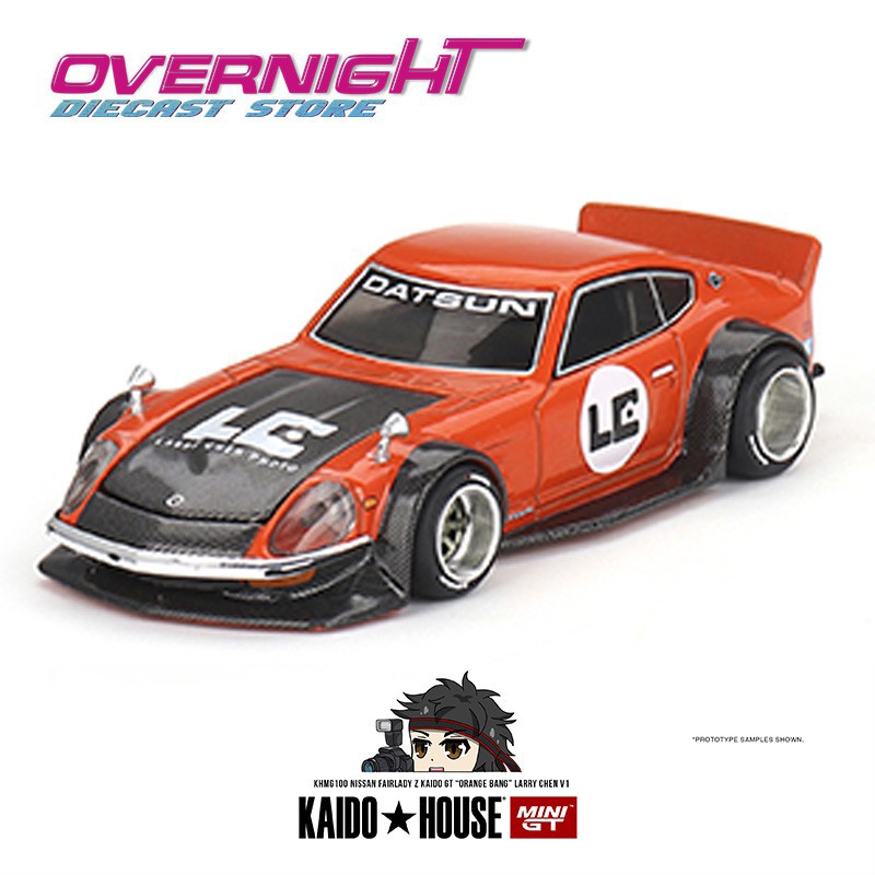 Nissan Fairlady Z Kaido Gt Larry Chen V1 Orange Bang – Mini GT Kaido House 100 – 1/64