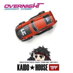 Nissan Fairlady Z Kaido Gt Larry Chen V1 Orange Bang – Mini GT Kaido House 100 – 1/64