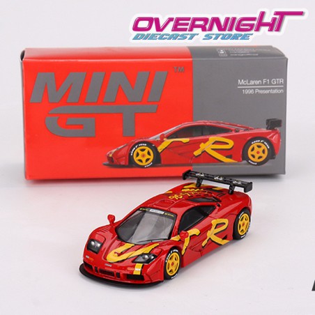 Mclaren F1 Gtr Presentation – Rojo y amarillo – Mini GT 684 – 1/64