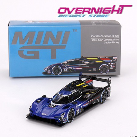 Cadillac V-Series.R n02 Cadillac Racing Imsa Daytona 24 Hr azul – Mini GT 669 – 1/64