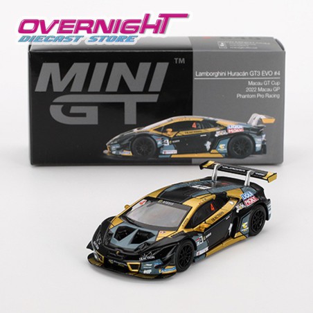 Lamborghini Huracan Gt3 Evo n4 3rd Place Macau – Mini GT 645 – 1/64