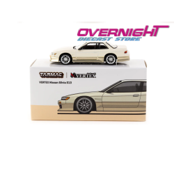 Vertex Nissan Silvia S13 blanco y dorado – Tarmac Works TC-T64G-025-WH