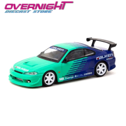 Vertex Nissan Silvia S15 Falken azul y verde – Tarmac Works TC-T64G-023-FA