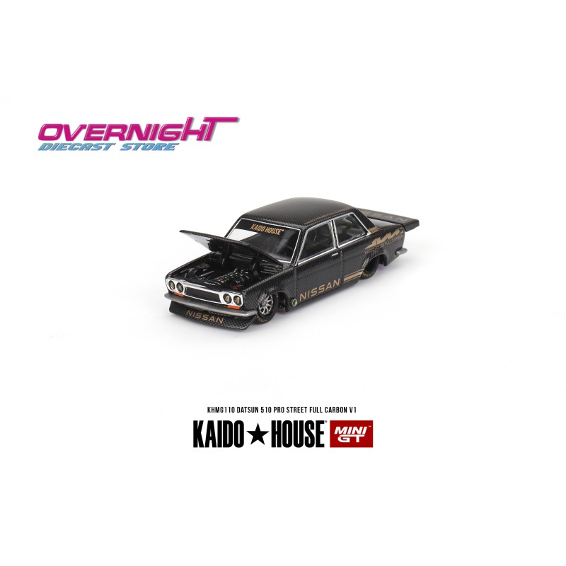 Kaido House Datsun 510 Pro Street Full Carbon V1 Negro – Mini GT Kaido House MGTKHMG110