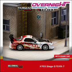 Mazda Apexi Stage D Fd Rx-7 Blanco y rojo – Tarmac Works TC-T64G-022-AP2