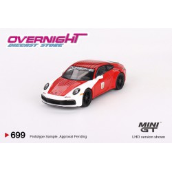 2023 Porsche 911 (992) Carrera S Safety Car Imsa Daytona Rojo y blanco – Mini GT MGT00699