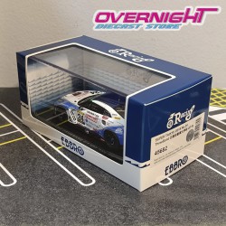 Ebbro Threebond Nissan Automobile College Gt-R  Super Taikyu N24 Y Uchida/M Fujii/K Hiramine, blanco/azul 2018 - Escala 1/43