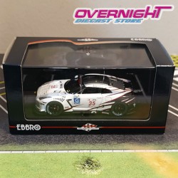 Ebbro Nissan Gt-R Gt1 platastone N35, blanco/negro/rojo 2009 - Escala 1/43