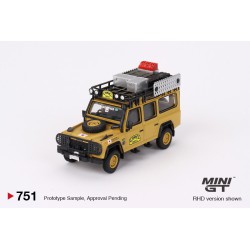 Land Rover Defender 110 Amazon Team Japan Camel Trophy Mini GT 751 Escala 1/64