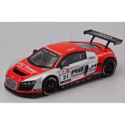 Ebbro 2011 Audi R8 Lms Hitotsuyama Racing Resin, Rojo-plata – Escala 1/43