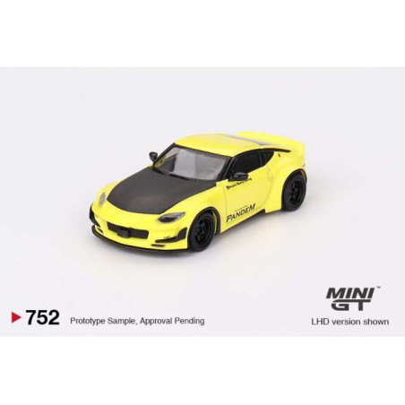 Mini GT 2024 Nissan Z 400 Pandem amarillo – Volante a la derecha MGT00752R