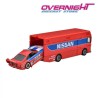 Hot Wheels Team Transport Nissan 300 ZX GTS & Euro Hauler Truck HRV44