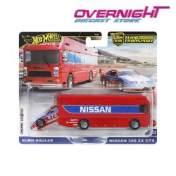 Hot Wheels Team Transport Nissan 300 ZX GTS & Euro Hauler Truck HRV44