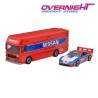 Hot Wheels Team Transport Nissan 300 ZX GTS & Euro Hauler Truck HRV44