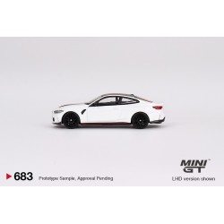 Mini GT Bmw M4 CSL Alpine White 1/64 MGT00683lhd