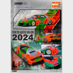 Inno64 Lbwk Mazda Rx7 Fd3s Lb Super Silhouette – verde/naranja – 1/64