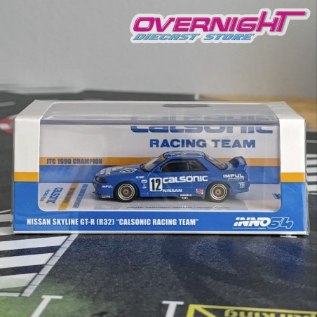 Inno64 1990 Nissan Skyline Gtr R32 n12 Calsonic Champion – Escala 1/64
