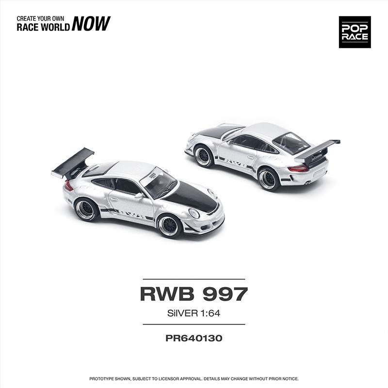 Pop Race Porsche RWB 997 – Escala 1/64 PR640130