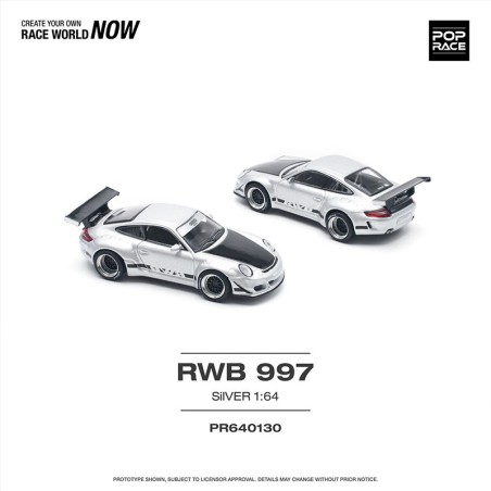 Pop Race Porsche RWB 997 – Escala 1/64 PR640130
