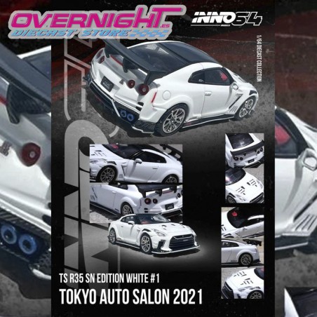 Inno64 Nissan Skyline Gt-R (R35) - Top Secret Tokyo Auto Salon 2021 – Escala 1/64 in64-R35TS-TAS2021
