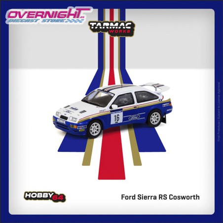 Tarmac Works Ford Sierra RS Cosworth Saeed Al-Hajri - Rally Of New Zealand – 1/64 TC-T64-058-89NZR16