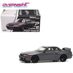 Pop Race Nissan Skyline Gt-R R32 Gun Metal Metallic – Escala 1/64 PR640101