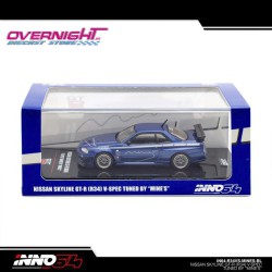 Inno64 Nissan Skyline Gt-R (R34) V-Spec Tuned By MineS azul – Escala 1/64 in64-R34VS-MINES-BL
